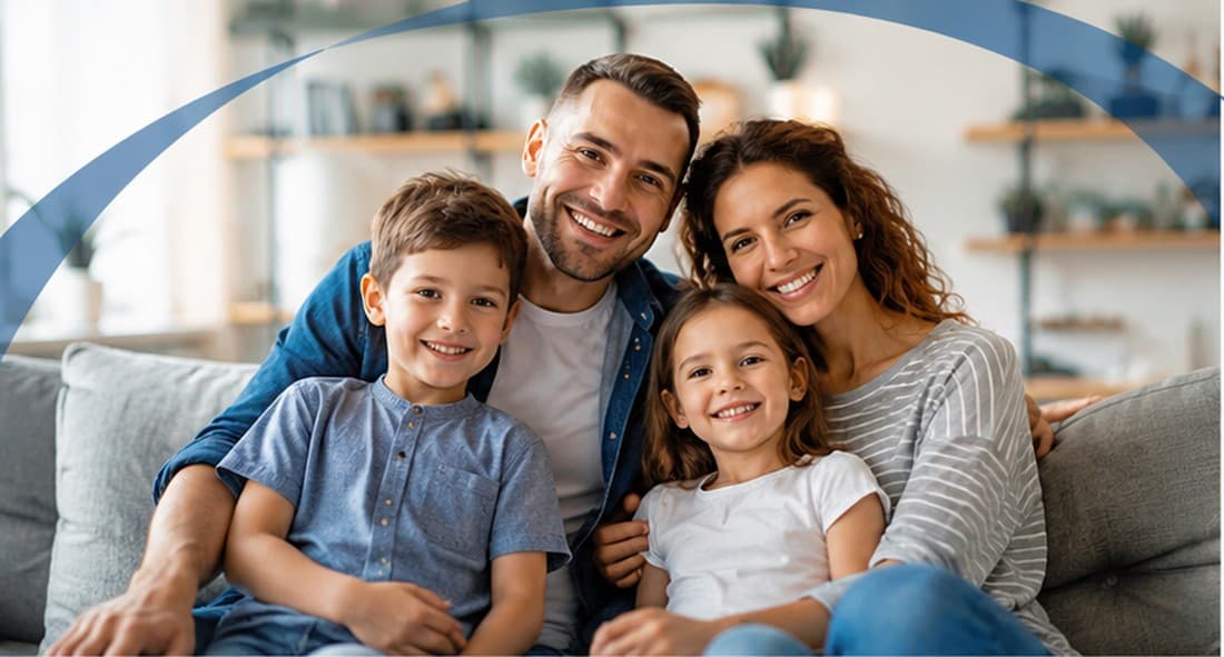 Família protegida pela Azul Mar Corretora de Seguros